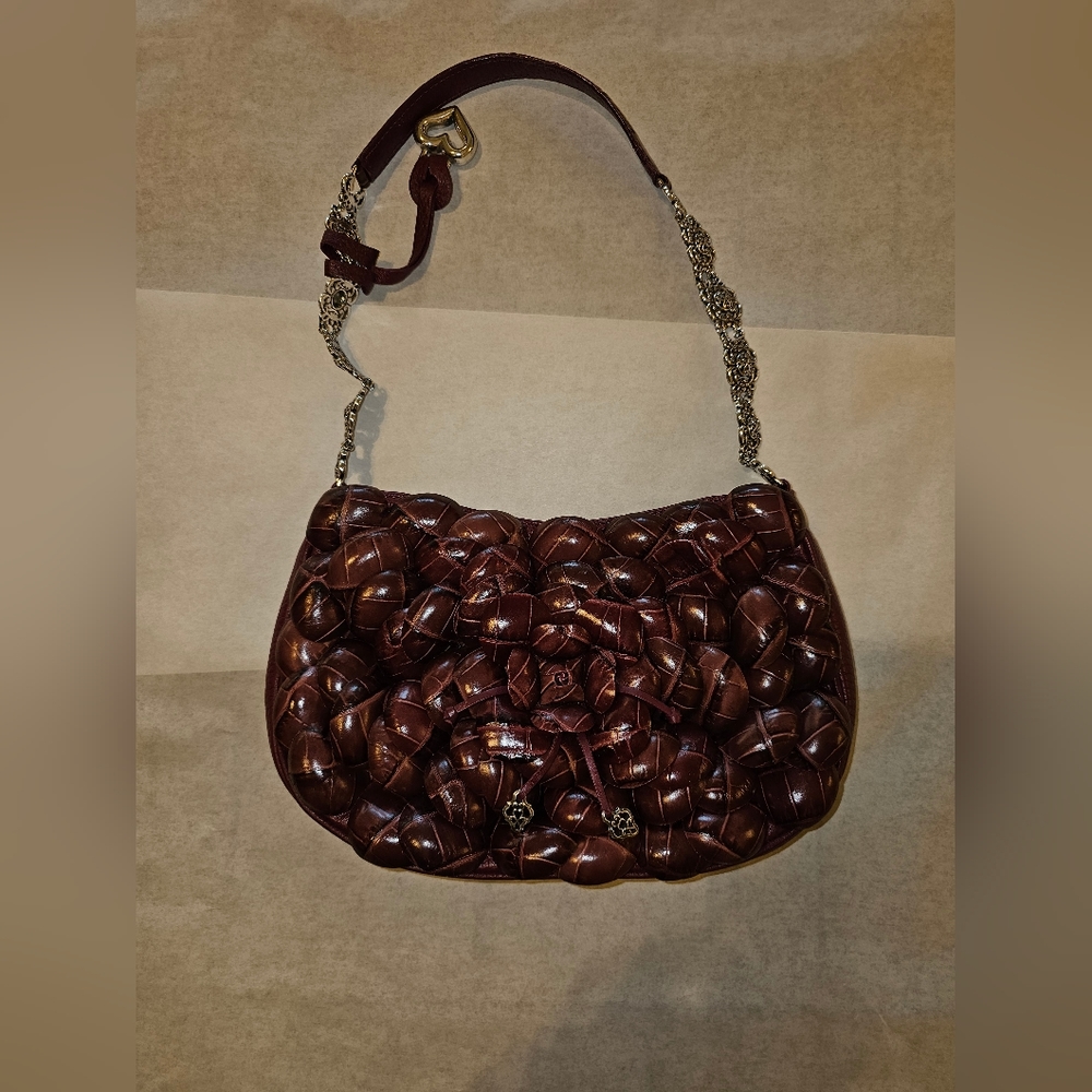 Brighton Flower Purse Vintage Burgundy